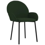vidaXL Scaune de bucătărie, 2 buc., verde închis, catifea vidaXL Scaune de bucătărie, 2 buc., verde închis, catifea