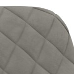 vidaXL Scaune de sufragerie, 2 buc., gri deschis, catifea vidaXL Scaune de sufragerie, 2 buc., gri deschis, catifea