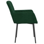 vidaXL Scaune de bucătărie, 2 buc., verde închis, catifea vidaXL Scaune de bucătărie, 2 buc., verde închis, catifea