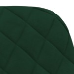 vidaXL Scaune de bucătărie, 2 buc., verde închis, catifea vidaXL Scaune de bucătărie, 2 buc., verde închis, catifea