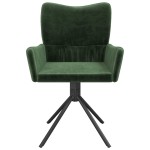 vidaXL Scaune de bucătărie pivotante, 2 buc., verde închis, catifea vidaXL Scaune de bucătărie pivotante, 2 buc., verde închis, catifea