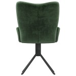 vidaXL Scaune de bucătărie pivotante, 2 buc., verde închis, catifea vidaXL Scaune de bucătărie pivotante, 2 buc., verde închis, catifea