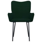 vidaXL Scaune de sufragerie, 2 buc., verde închis, catifea vidaXL Scaune de sufragerie, 2 buc., verde închis, catifea