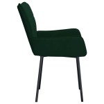 vidaXL Scaune de sufragerie, 2 buc., verde închis, catifea vidaXL Scaune de sufragerie, 2 buc., verde închis, catifea