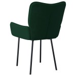 vidaXL Scaune de sufragerie, 2 buc., verde închis, catifea vidaXL Scaune de sufragerie, 2 buc., verde închis, catifea