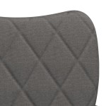 vidaXL Scaune de bucătărie, 2 buc., gri închis, material textil vidaXL Scaune de bucătărie, 2 buc., gri închis, material textil