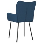 vidaXL Scaune de bucătărie, 2 buc., albastru, textil vidaXL Scaune de bucătărie, 2 buc., albastru, textil