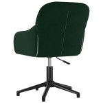 vidaXL Scaun de birou pivotant, verde închis, catifea vidaXL Scaun de birou pivotant, verde închis, catifea
