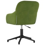 vidaXL Scaun de birou pivotant, verde deschis, catifea vidaXL Scaun de birou pivotant, verde deschis, catifea