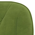 vidaXL Scaun de birou pivotant, verde deschis, catifea vidaXL Scaun de birou pivotant, verde deschis, catifea