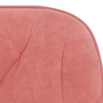 vidaXL Scaun de birou pivotant, roz, catifea vidaXL Scaun de birou pivotant, roz, catifea