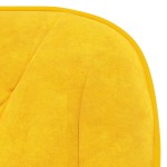 vidaXL Scaun de birou pivotant, galben, catifea vidaXL Scaun de birou pivotant, galben, catifea