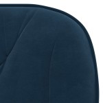 vidaXL Scaun de birou pivotant, albastru, catifea vidaXL Scaun de birou pivotant, albastru, catifea
