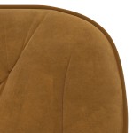 vidaXL Scaun de birou pivotant, maro, catifea vidaXL Scaun de birou pivotant, maro, catifea