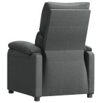vidaXL Fotoliu rabatabil, gri închis, material textil
