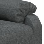 vidaXL Fotoliu rabatabil, gri închis, material textil