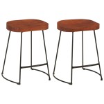 vidaXL Scaune de bar Gavin 2 buc. 45,5x38x53 cm lemn masiv de mango vidaXL Scaune de bar Gavin 2 buc. 45,5x38x53 cm lemn masiv de mango