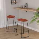 vidaXL Scaune de bar Gavin 2 buc. 45x40x63 cm lemn masiv de mango vidaXL Scaune de bar Gavin 2 buc. 45x40x63 cm lemn masiv de mango