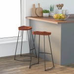 vidaXL Scaune de bar Gavin 2 buc. 50x40x78 cm lemn masiv de mango vidaXL Scaune de bar Gavin 2 buc. 50x40x78 cm lemn masiv de mango