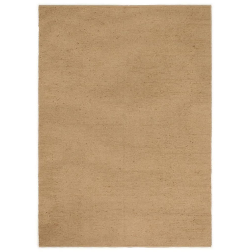 vidaXL Covor buclat lucrat manual, 160x230 cm, iută și bumbac