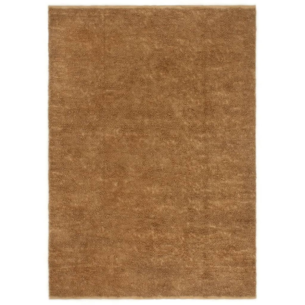 vidaXL Covor buclat lucrat manual, 160x230 cm, iută și bumbac