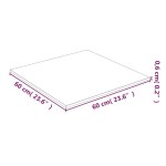 vidaXL Blat de masă, transparent, 60x60 cm, sticlă securizată