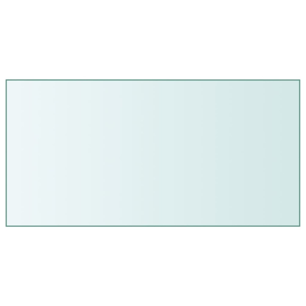 vidaXL Blat de masă, transparent, 50x100 cm, sticlă securizată