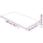 vidaXL Blat de masă, transparent, 50x100 cm, sticlă securizată