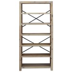 vidaXL Bibliotecă cu 6 rafturi, 80x30x170 cm, lemn masiv de acacia