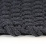 vidaXL Covor dreptunghiular, antracit, 160x230 cm, bumbac vidaXL Covor dreptunghiular, antracit, 160x230 cm, bumbac