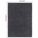 vidaXL Covor dreptunghiular, antracit, 160x230 cm, bumbac vidaXL Covor dreptunghiular, antracit, 160x230 cm, bumbac