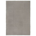 vidaXL Covor dreptunghiular, gri, 160x230 cm, bumbac vidaXL Covor dreptunghiular, gri, 160x230 cm, bumbac