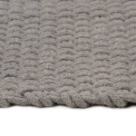vidaXL Covor dreptunghiular, gri, 160x230 cm, bumbac vidaXL Covor dreptunghiular, gri, 160x230 cm, bumbac