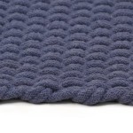 vidaXL Covor dreptunghiular, bleumarin, 160x230 cm, bumbac vidaXL Covor dreptunghiular, bleumarin, 160x230 cm, bumbac