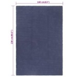 vidaXL Covor dreptunghiular, bleumarin, 160x230 cm, bumbac vidaXL Covor dreptunghiular, bleumarin, 160x230 cm, bumbac