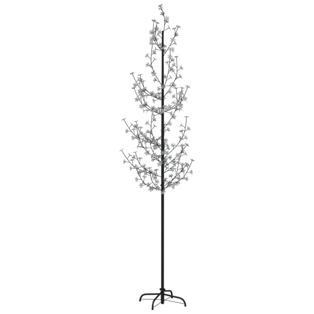 vidaXL Copac cu flori de cireș cu LED, 368 LED-uri alb calde, 300 cm