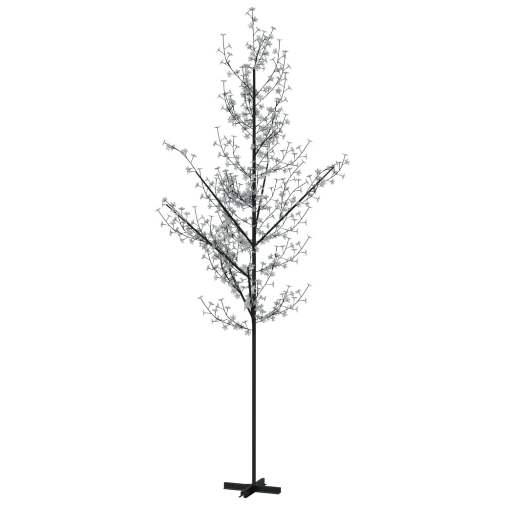 vidaXL Copac cu flori de cireș cu LED, 672 LED-uri alb calde, 400 cm