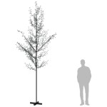 vidaXL Copac cu flori de cireș cu LED, 672 LED-uri alb calde, 400 cm