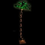 vidaXL Palmier cu LED, 136 LED-uri alb calde, 220 cm vidaXL Palmier cu LED, 136 LED-uri alb calde, 220 cm