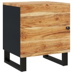 vidaXL Noptieră, 40x33x46 cm, lemn masiv de acacia vidaXL Noptieră, 40x33x46 cm, lemn masiv de acacia