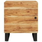vidaXL Noptiere, 2 buc., 40x33x46 cm, lemn masiv de acacia vidaXL Noptiere, 2 buc., 40x33x46 cm, lemn masiv de acacia