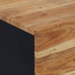 vidaXL Noptiere, 2 buc., 40x33x46 cm, lemn masiv de acacia vidaXL Noptiere, 2 buc., 40x33x46 cm, lemn masiv de acacia