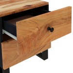 vidaXL Noptiere, 2 buc., 40x33x46 cm, lemn masiv de acacia vidaXL Noptiere, 2 buc., 40x33x46 cm, lemn masiv de acacia