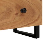 vidaXL Noptiere, 2 buc., 40x33x46 cm, lemn masiv de acacia vidaXL Noptiere, 2 buc., 40x33x46 cm, lemn masiv de acacia