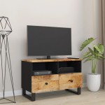 vidaXL Comodă TV, 70x33x46 cm, lemn masiv de mango