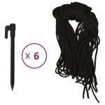 vidaXL Decorațiune gonflabilă cu Moș Crăciun și reni, LED-uri, 145 cm