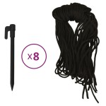 vidaXL Om de zăpadă gonflabil cu LED-uri, 300 cm