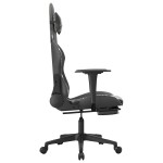 vidaXL Scaun de gaming masaj/suport picioare negru/Camuflaj piele eco vidaXL Scaun de gaming masaj/suport picioare negru/Camuflaj piele eco