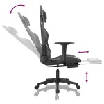 vidaXL Scaun de gaming masaj/suport picioare negru/Camuflaj piele eco vidaXL Scaun de gaming masaj/suport picioare negru/Camuflaj piele eco