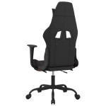 vidaXL Scaun de gaming cu masaj/suport picioare, negru și roșu, textil